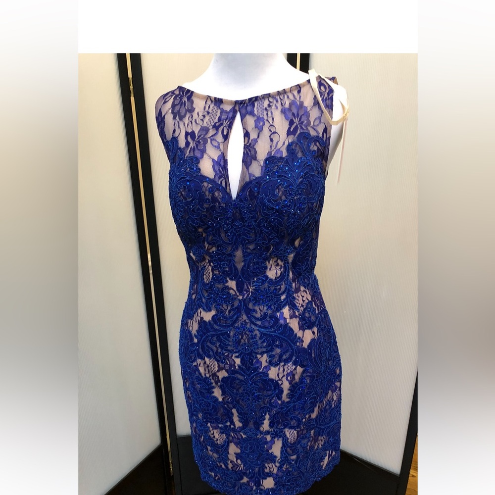 JVN by Jovani royal blue cocktail dress size 6